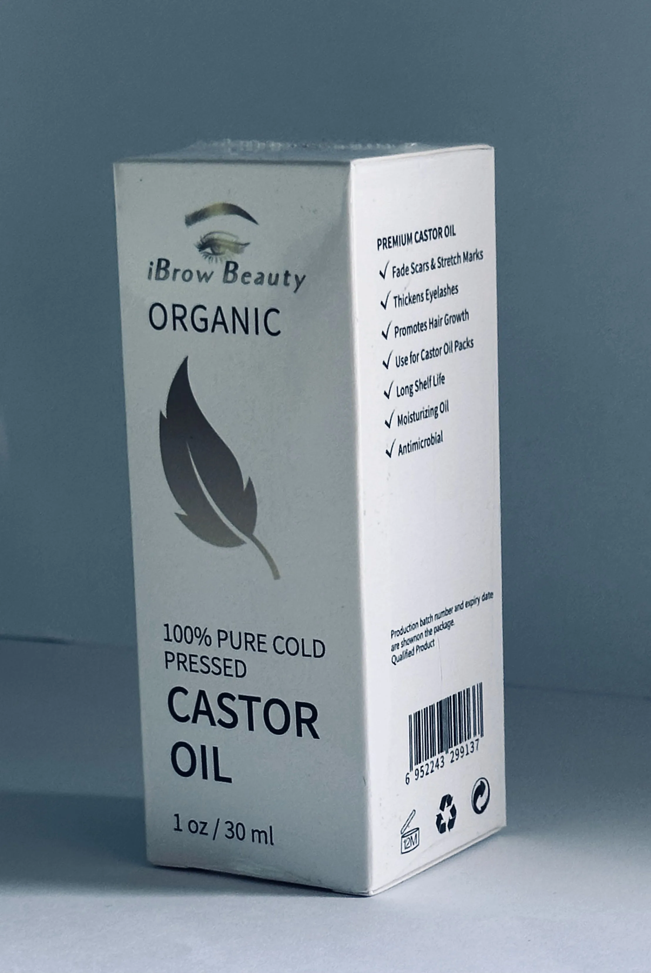iBrow Beauty own-brand Organic 100% Pure Cold-Pressed Castor Oil, 30ml